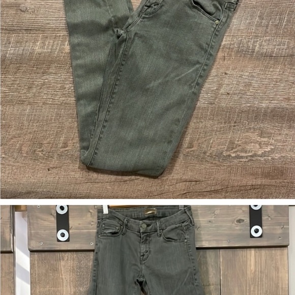 Mother The Looker fantasy forest green skinny jeans size 25 - Picture 2 of 4